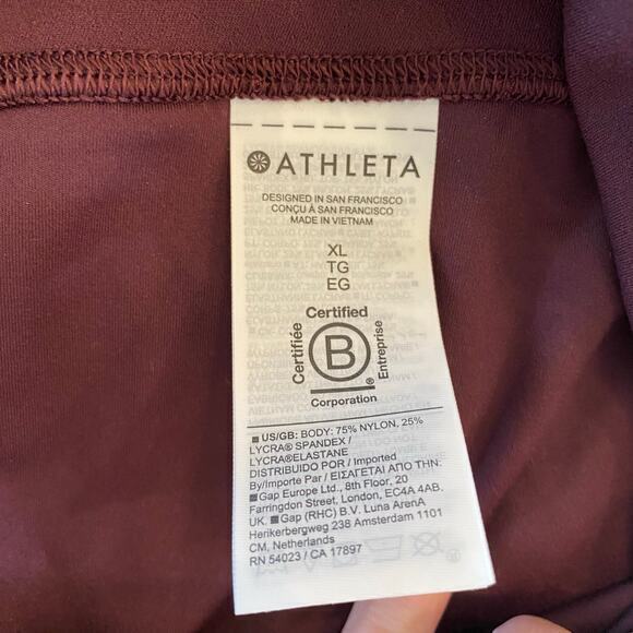 Athleta Elation Straight Leg Pants in Spiced Cabernet Size XL - Picture 9 of 12